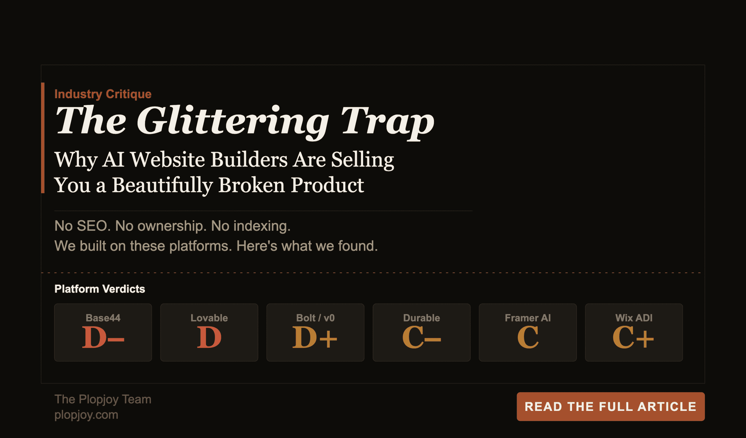 Why Ai Website Builders Are Selling You a Beautifully Broken Product scaled
